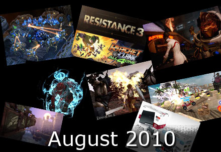 august 2010. August 2010 Video Games