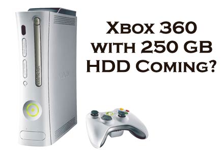 250 GB Xbox 360 Coming