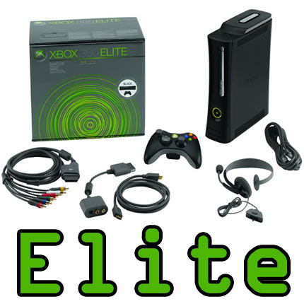 black xbox 360 elite