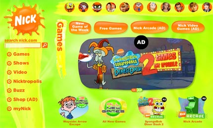 Nickelodeon Spending $100 Million on Online Games