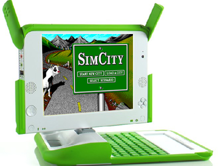 EA's SimCity on OLPC Laptop