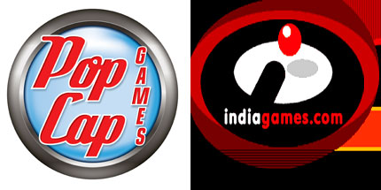 PopCap Games and Indiagames logos