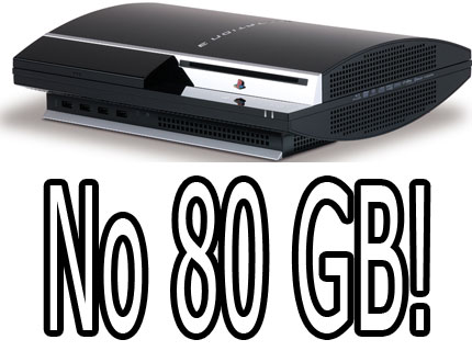 80 GB PS3 Plans Denied by Sony