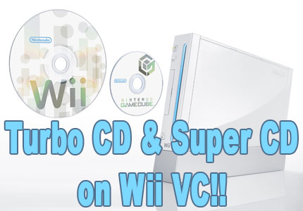 Turbo CD and Super CD on Wii VC