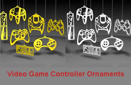 Video Game Controller Ornaments
