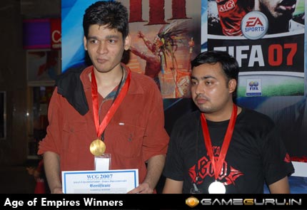 Age of Empire III WCG Asian Championship India Winners