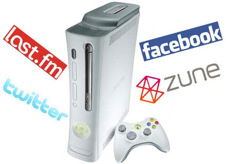Xbox 360 with logos