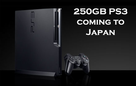 250 GB PS3 coming to Japan