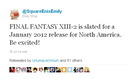 Square Enix's tweet