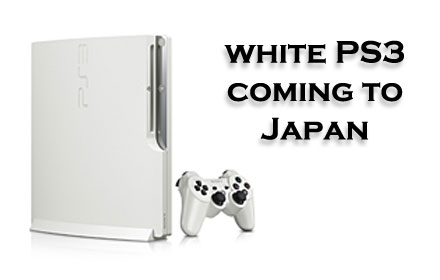 White PS3 for Japan