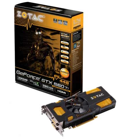 Zotac GeForce GTX 560 Ti 448 Cores LE 1